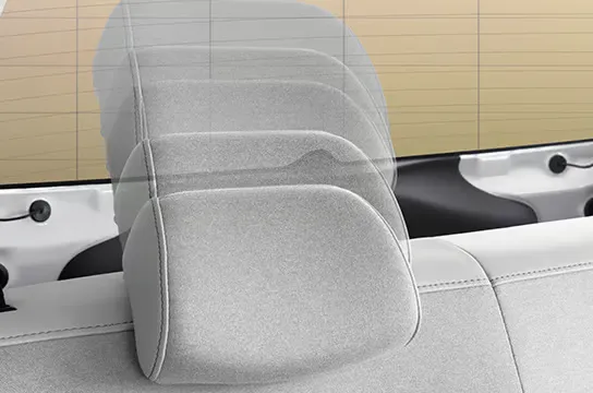 Adjustable rear headrests
